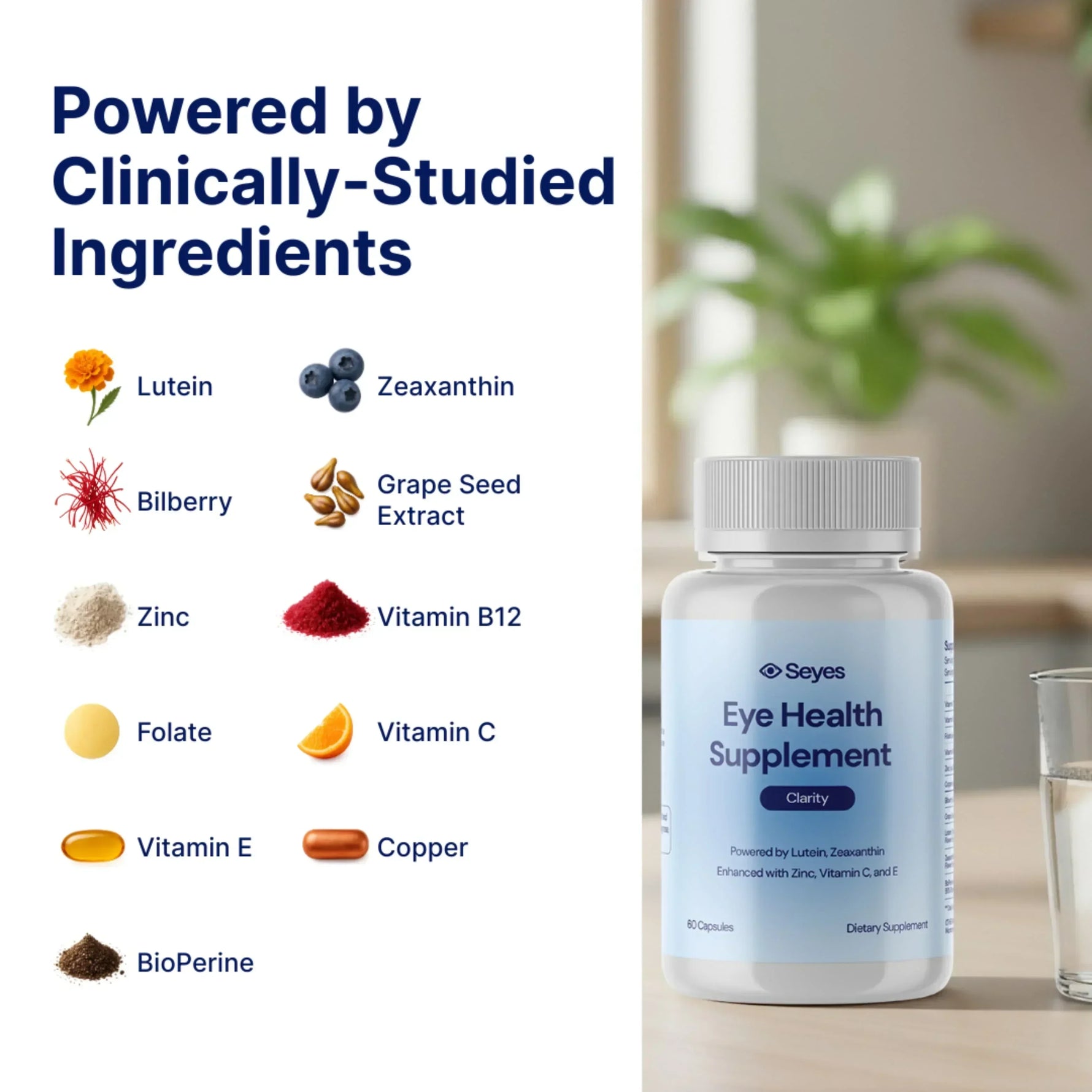 Clarity™ Eye Health Supplement - Seyes